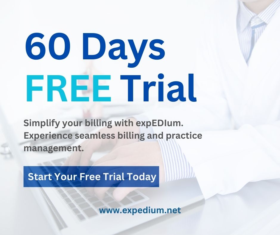 screenshot of expEDIum Medical Billing